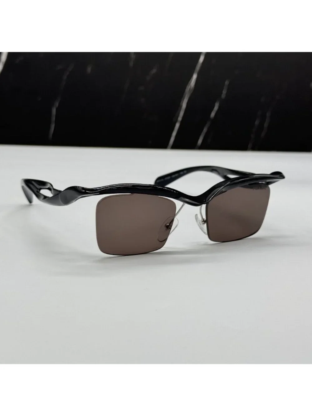 NEW PRADA PRA15S 1AB8C1 SUNGLASSES PR A15S 1AB8C1 SQUARE BLACK UNISEX SPR A15S